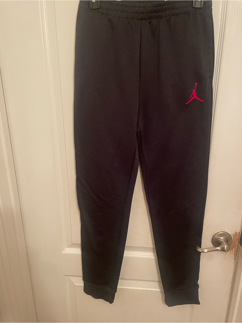 Jordan dark gray Joggers with Red Jumpman Logo